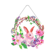 Diamond Painting - Roze Konijn Decoratiekrans
